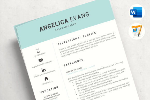 Download Modern Resume Template and Cover Letter - Fully Editable CV - Premium Resources